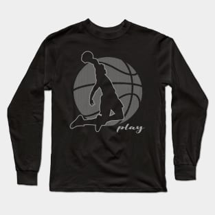 Basketball Player (monochrome) Long Sleeve T-Shirt